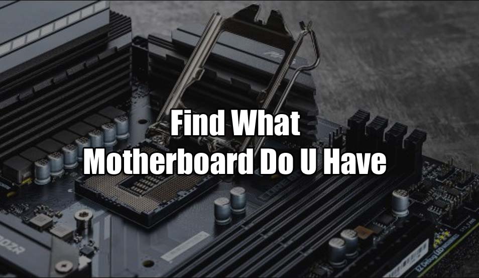 Find What Motherboard You Have: Quick and Easy Steps