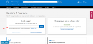 check dell laptop warranty online