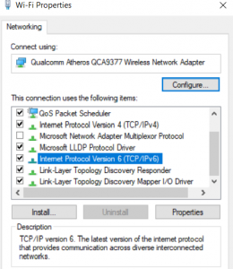 fix ethernet ip configuration
