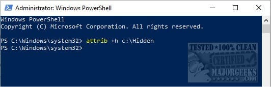 hide file