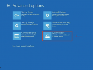 system restore