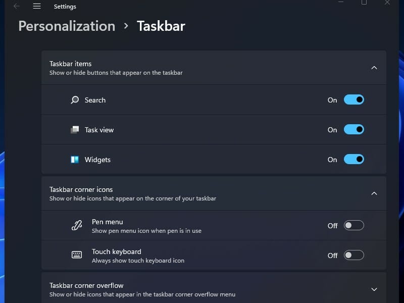 how to remove widgets in windows 11
